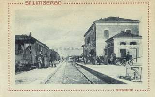 Stazione dei treni di Spilimbergo 1922